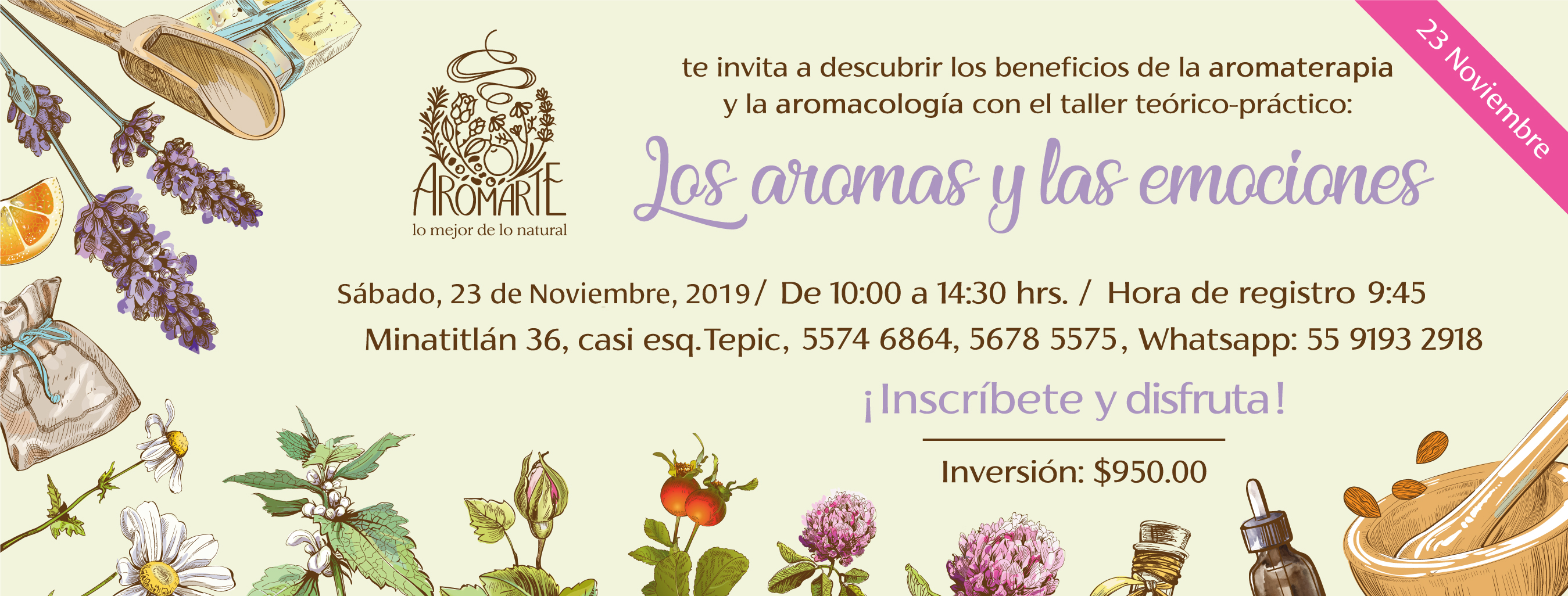 Taller de Aromaterapia: Los aromas y las emociones